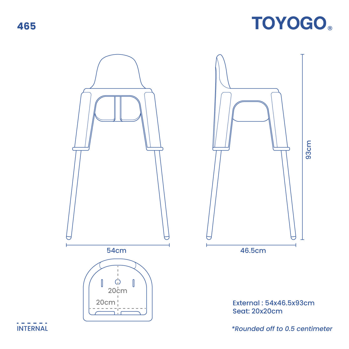 DUAL KIDS HIGH CHAIR (465)