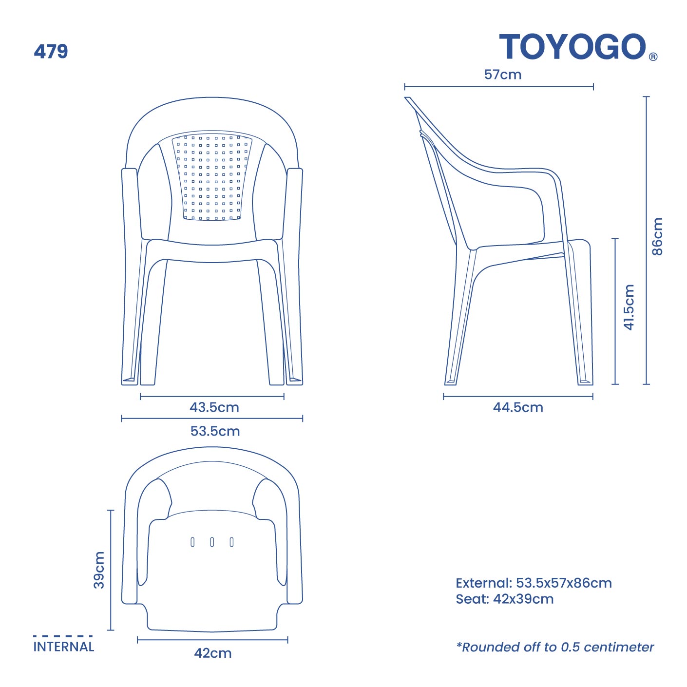 RAINBOW GARDEN CHAIR (479)