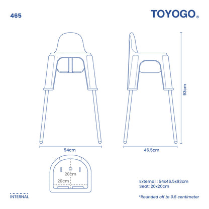 DUAL KIDS HIGH CHAIR (465)